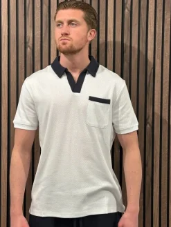 Guess - Color Block Ss Polo - Wit