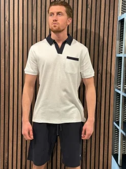 Guess - Color Block Ss Polo - Wit
