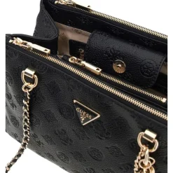 Guess - Cresidia Status Satchel - Zwart
