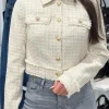 Guess - Daphnee Cropped Jacket - Beige