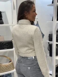 Guess - Daphnee Cropped Jacket - Beige