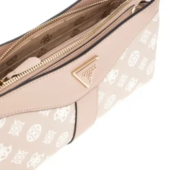 Guess - Dorys Top Zip Crossbody - Beige