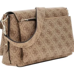 Guess - Eco Brenton Flap Shoulder Bag - Bruin