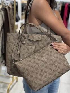Guess - Eco Brenton Tote - Beige
