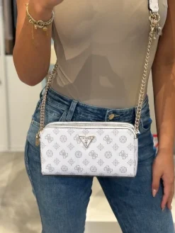 Guess - Eco Erica Status Crossbody - Wit