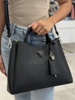 Guess - Eco Jazlynn Girlfriend Satchel - Zwart