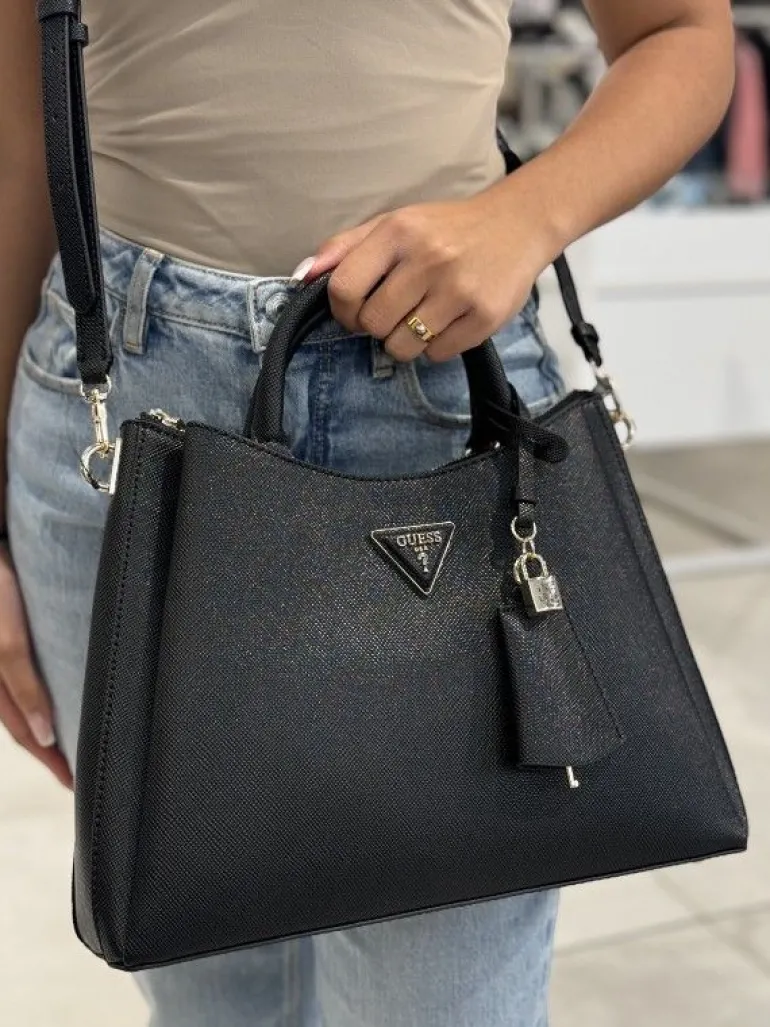 Guess - Eco Jazlynn Girlfriend Satchel - Zwart