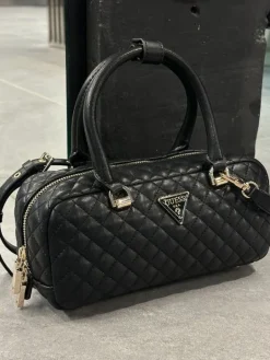 Guess - Eco Rianee Satchel - Zwart