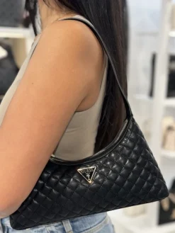 Guess - Eco Rianee Shoulder Bag - Zwart