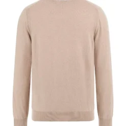 Guess - Edgar Ls Cn Logo Jacq Sweater - Beige