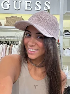 Guess - Elsa Tweed Baseball Hat - Roze