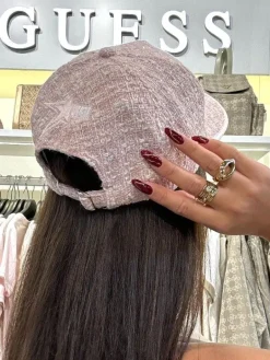 Guess - Elsa Tweed Baseball Hat - Roze
