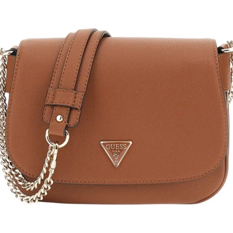 Guess - Fedora Flap Shoulder Bag - Bruin