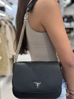 Guess - Fedora Flap Shoulder Bag - Zwart
