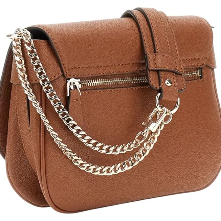 Guess - Fedora Flap Shoulder Bag - Bruin