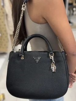Guess - Fedora Shoulder Satchel - Zwart