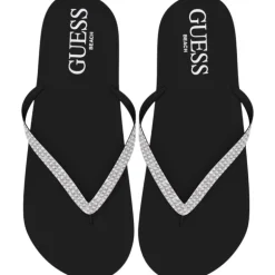 Guess - Flip Flop Rhinestone - Zwart