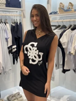 Guess - 4G Sl Over Tee - Zwart