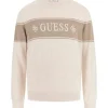 Guess - Geoffrey Cn Ls Logo Swtr - Beige