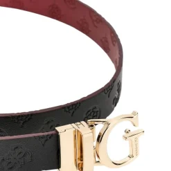 Guess - Gerty Adj&Rev Pant Belt - Zwart