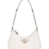 Guess - Gerty Top Zip Shoulder Bag - Wit