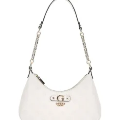 Guess - Gerty Top Zip Shoulder Bag - Wit