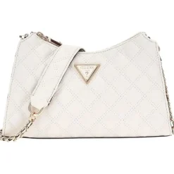 Guess - Giully Top Zip Shoulder Bag - Wit