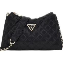 Guess - Giully Top Zip Shoulder Bag - Zwart