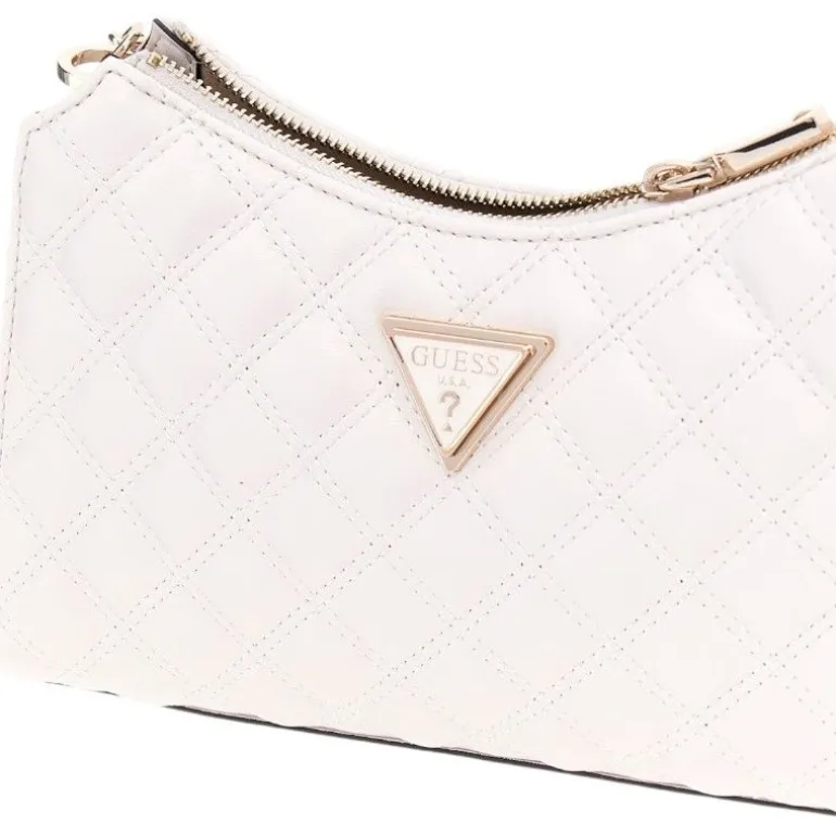 Guess - Giully Top Zip Shoulder Bag - Wit