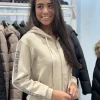 Guess - Hooded Scuba Sweatshirt - Beige