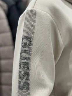 Guess - Hooded Scuba Sweatshirt - Beige