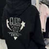 Guess - Hoodie Shiny Cord Sweater - Zwart
