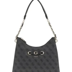 Guess - Izzy Top Zip Shoulder Bag - Zwart