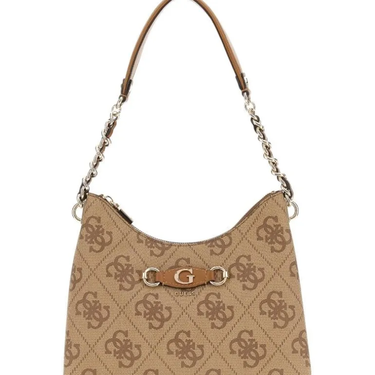 Guess - Izzy Top Zip Shoulder Bag - Bruin
