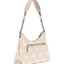 Guess - Izzy Top Zip Shoulder Bag - Beige