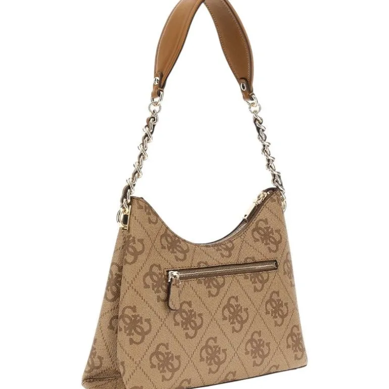 Guess - Izzy Top Zip Shoulder Bag - Bruin