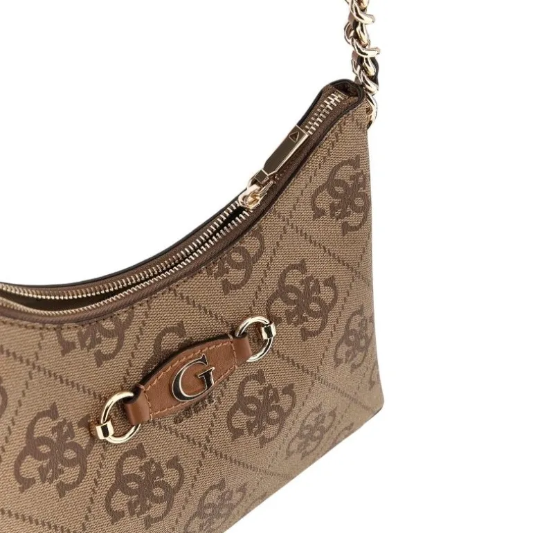 Guess - Izzy Top Zip Shoulder Bag - Bruin