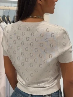 Guess - Jasmine G Cn Ss Boxy - Wit