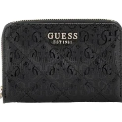 Guess - Laurel Slg Medium Zip Around - Zwart
