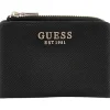 Guess - Laurel Slg Zip Arnd Card Case - Zwart