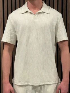 Guess - Loose Fit Ss Cn Knit - Beige