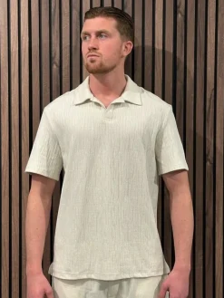 Guess - Loose Fit Ss Cn Knit - Beige