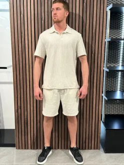 Guess - Loose Fit Ss Cn Knit - Beige
