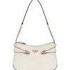 Guess - Lorelei Top Zip Shoulder Bag - Beige