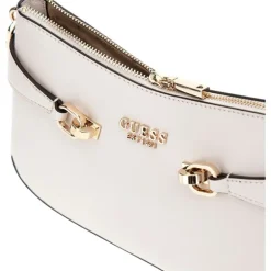 Guess - Lorelei Top Zip Shoulder Bag - Beige