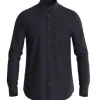 Guess - Ls Sunset Tech Shirt - Donkerblauw