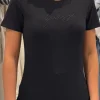 Guess - Lucia Ss T-shirt Round Neck - Zwart