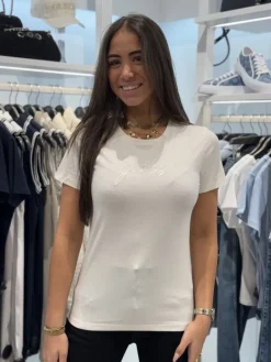 Guess - Lucia Ss T-shirt Round Neck - Beige