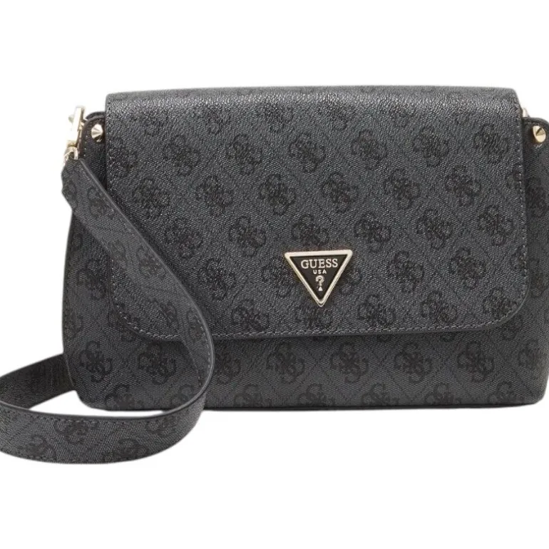 Guess - Meridian Flap Crossbody - Zwart