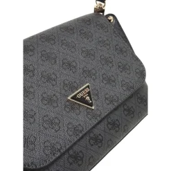 Guess - Meridian Flap Crossbody - Zwart